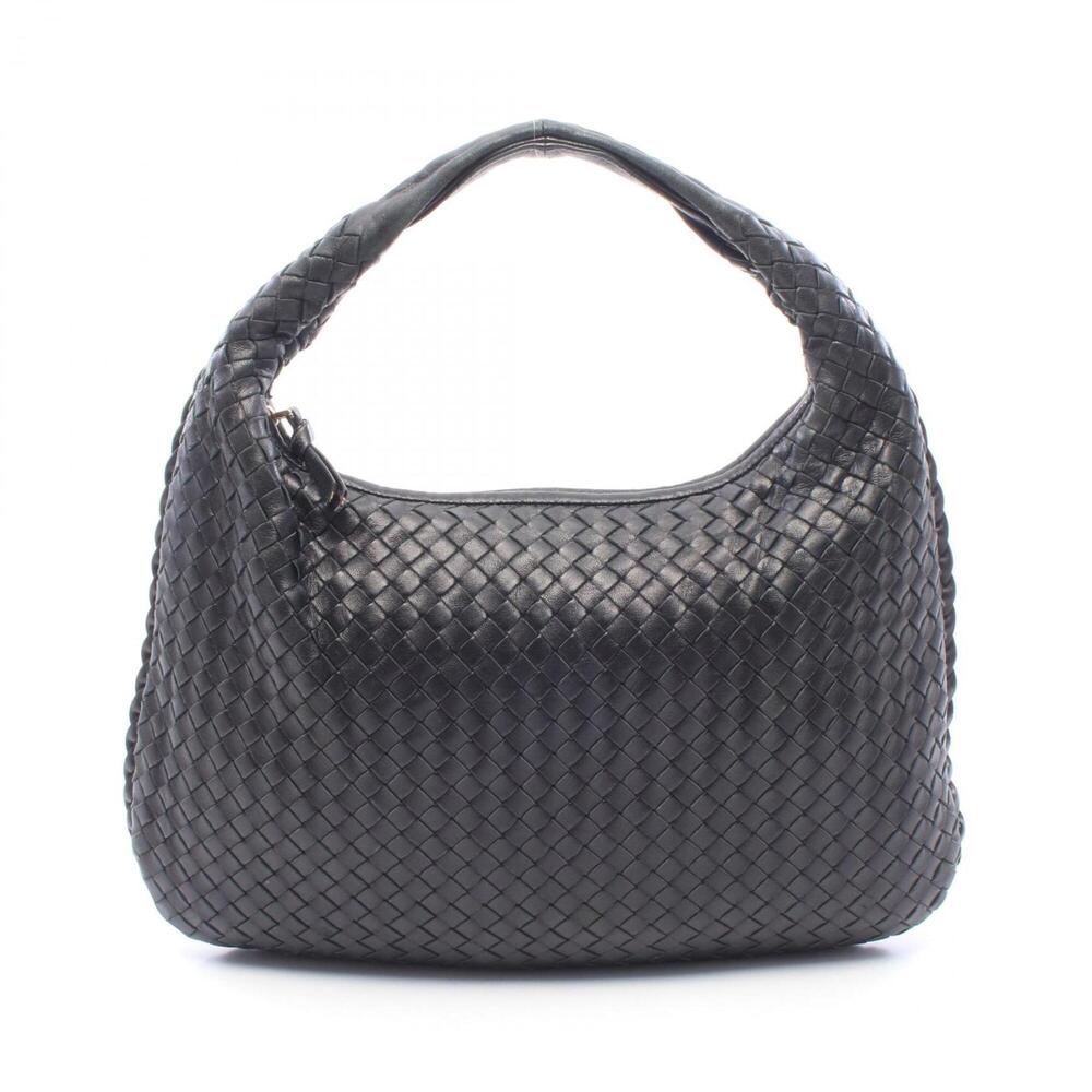 Bottega Veneta Intrecciato Shoulder Bag/Handbag, Leather, Women's, Black
